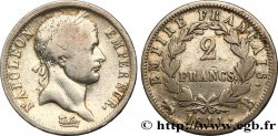 2 francs Napoléon Ier tête laurée, Empire français 1811 Rouen F.255/25