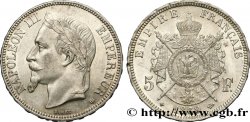 5 francs Napoléon III, tête laurée 1869 Strasbourg F.331/15