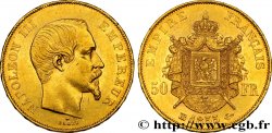 50 francs or Napoléon III, tête nue 1855 Strasbourg F.547/2