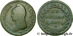 Un décime Dupré, grand module 1799 Paris F.129/20
