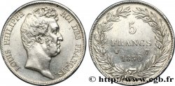 5 francs type Tiolier sans le I, tranche en creux 1830 Lille F.313/4