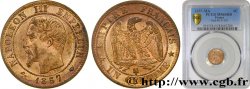 Un centime Napoléon III, tête nue 1857 Marseille F.102/37