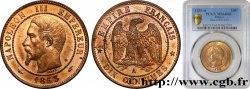 Dix centimes Napoléon III, tête nue 1853 Paris F.133/2
