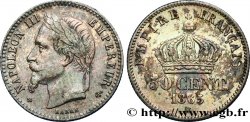 50 centimes Napoléon III, tête laurée 1865 Strasbourg F.188/7