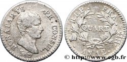Quart (de franc) Bonaparte Premier Consul 1804 Strasbourg F.157/2