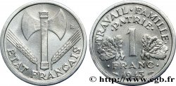 1 franc Francisque, légère, frappe médaille 1943 Paris F.223/3 var.