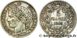 5 francs Cérès, IIe République 1849 Paris F.327/1