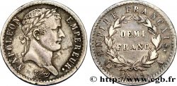 Demi-franc Napoléon Ier tête laurée, Empire français 1809 Paris F.178/1