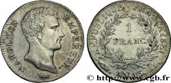 1 franc Napoléon Empereur, Calendrier révolutionnaire 1805 Limoges F.201/20 SUP