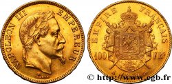 100 francs or Napoléon III, tête laurée 1869 Paris F.551/12