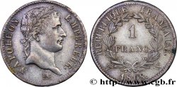 1 franc Napoléon Ier tête laurée, République française 1808 Lille F.204/15