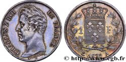1 franc Charles X, matrice du revers à cinq feuilles 1825 Paris F.207/1