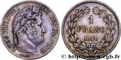 1 franc Louis-Philippe, couronne de chêne 1846 Rouen F.210/106