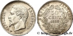 50 centimes Napoléon III, tête nue 1858 Paris F.187/9