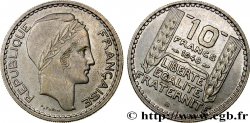 10 francs Turin, petite tête, Fautée Coins Tournés 1948 Beaumont-le-Roger F.362/4