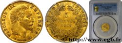 5 francs or Napoléon III, tête laurée 1867 Strasbourg F.502/12