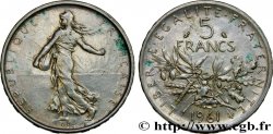 5 francs Semeuse, argent 1961 Paris F.340/5