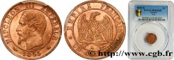 Un centime Napoléon III, tête nue 1855 Bordeaux F.102/21