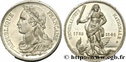 Épreuve de Montagny, au module de la pièce de 5 francs 1848 Paris VG.3106 var. SUP60