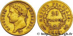 20 francs or Napoléon tête laurée, Empire français 1812 Rome F.516/27