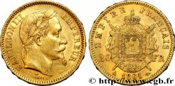 20 francs or Napoléon III, tête laurée 1861 Paris F.532/1