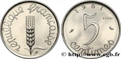 Essai de 5 Centimes Épi 1961 Paris F.124/2