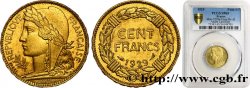 Concours de 100 francs or, essai de Lavrillier en bronze-aluminium 1929 Paris GEM.287 4