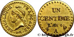 Un centime Dupré, doré, poids lourd 1798 Paris F.100/6 var.