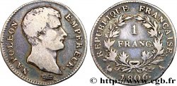 1 franc Napoléon Empereur, Calendrier grégorien 1806 Paris F.202/1