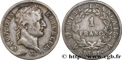 1 franc Napoléon Ier tête laurée, Empire français 1811 Paris F.205/28