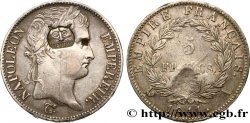 5 francs Napoléon Empereur, Empire français, contremarqué d’une tête de tigre 1811 Paris F.307/27 var.