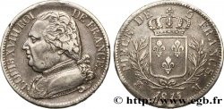 5 francs Louis XVIII, buste habillé 1815 Toulouse F.308/26