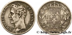 1 franc Charles X, matrice du revers à quatre feuilles 1830 Lille F.207A/33