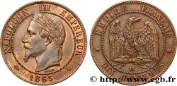 Dix centimes Napoléon III, tête laurée 1865 Strasbourg F.134/17