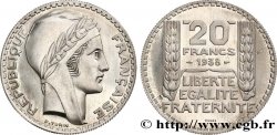 ESSAI 20 Francs Turin en aluminium, tranche striée, 4,5 g 1938 Paris GEM.200  6 SPL64