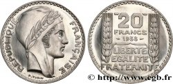 ESSAI 20 francs Turin en aluminium, tranche striée, 3,6 g 1938  GEM.200 6 SPL63