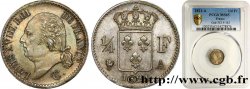 1/4 franc Louis XVIII  1821 Paris F.163/20