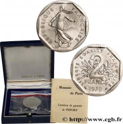 Piéfort en Platine de 2 francs Semeuse 1979 Pessac GEM.123 P4 FDC