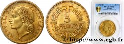 5 francs Lavrillier, bronze-aluminium 1945 Castelsarrasin F.337/6