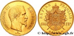 100 francs or Napoléon III, tête nue 1855 Strasbourg F.550/2 TTB53