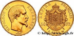 50 francs or Napoléon III, tête nue 1859 Paris F.547/7 SUP55