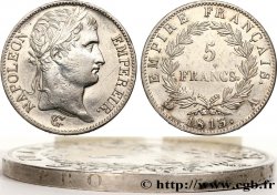 5 francs Napoléon Empereur, Empire français, Tranche fautée 1813 Paris F.307/58