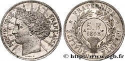 Concours de 5 francs, essai de Barre 1848 Paris VG.3060 var. SPL63
