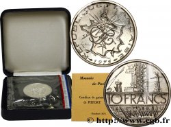 Piéfort argent de 10 francs Mathieu, tranche B 1975 Pessac F.365/3P