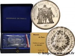Piéfort argent de 50 francs Hercule  1976 Pessac F.427/4P