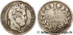 5 francs IIe type Domard 1833 Lille F.324/28