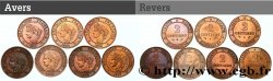 Lot de 7 pièces de 2 centimes Cérès n.d. s.l. F.109/17