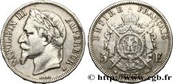 5 francs Napoléon III, tête laurée 1867 Paris F.331/10