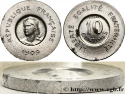Essai de 10 centimes Rude en aluminium 1909 Paris GEM.35 5