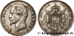 5 francs Napoléon III, tête nue 1856 Lyon F.330/9